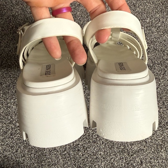 Steve Madden Monti Platform Fisherman Sandal white size 7.5 - Picture 6 of 8